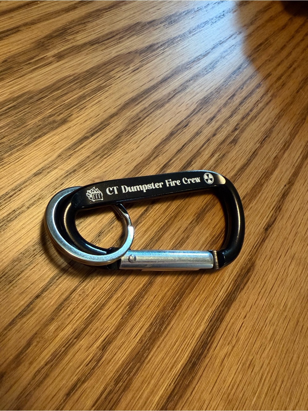 Black Metal Carabiner Keychain